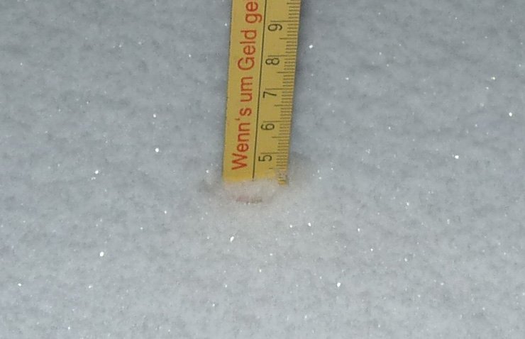 Bild: Neuschnee in Sondershausen
