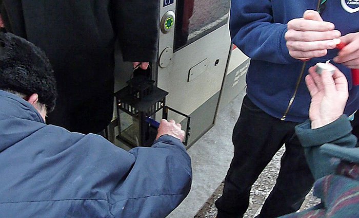 Bild: Friedenslicht angekommen