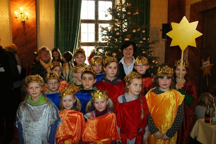 Bild: Sternsinger und Lieberknecht