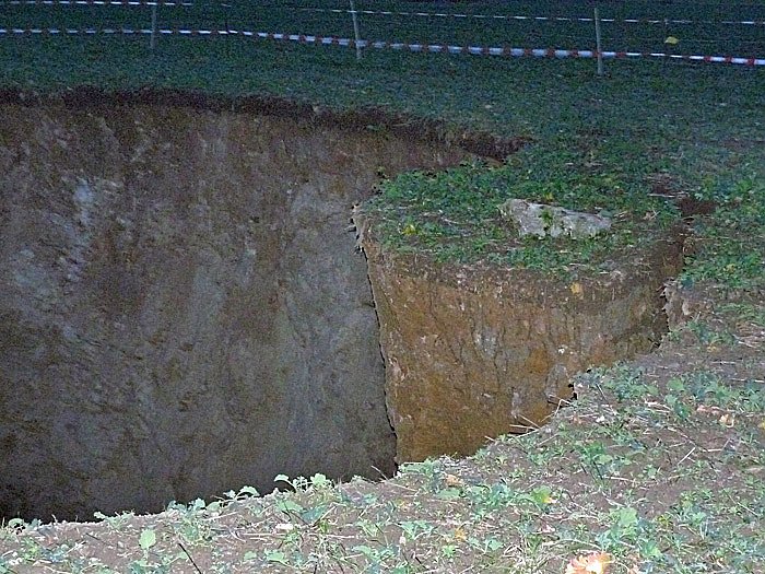 Bild: Erdfall Bad Frankenhausen