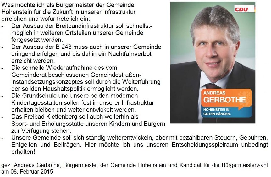 Bild: Ausschnitt aus einer Pressemitteilung