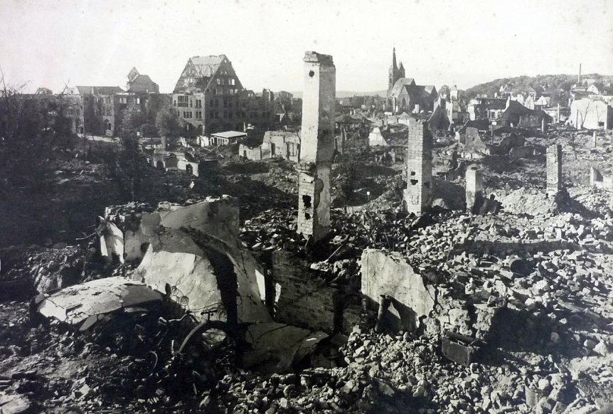 Bild: Das zerst&ouml;rte Nordhausen