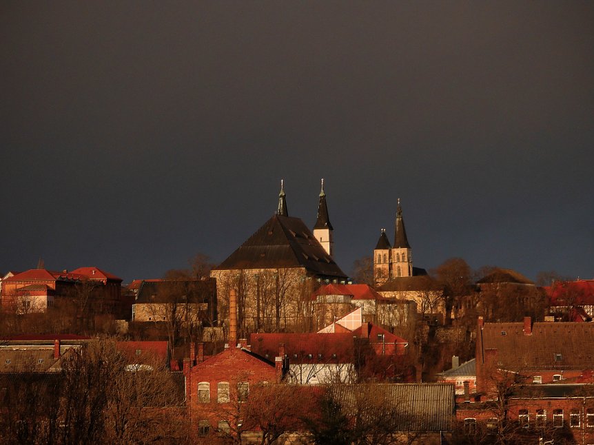 Bild: Abendhimmel &uuml;ber Nordhausen