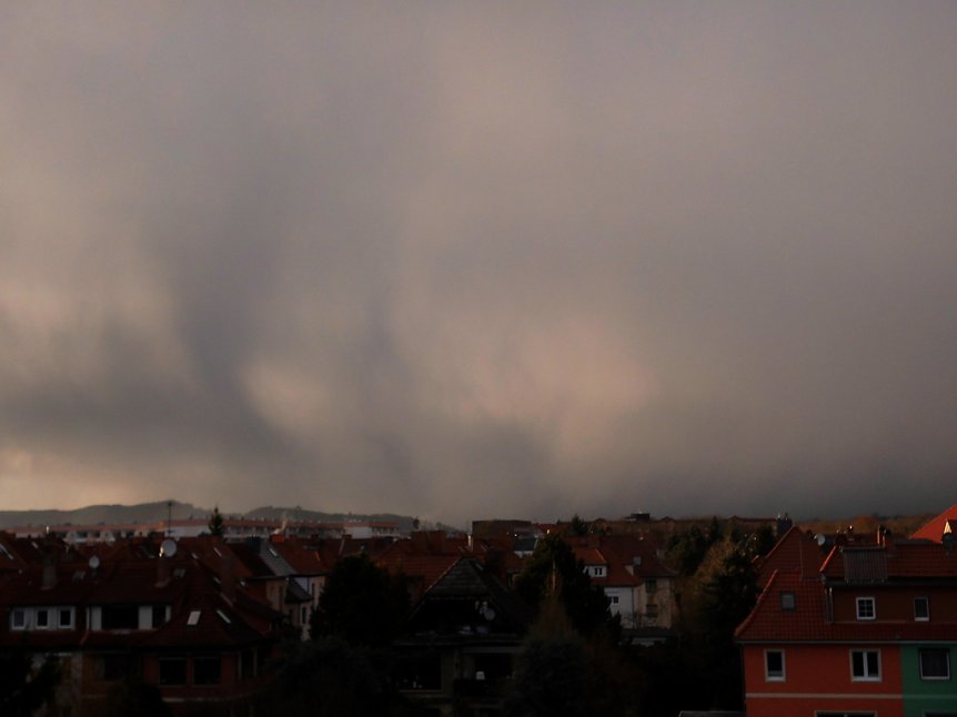 Bild: Abendhimmel &uuml;ber Nordhausen