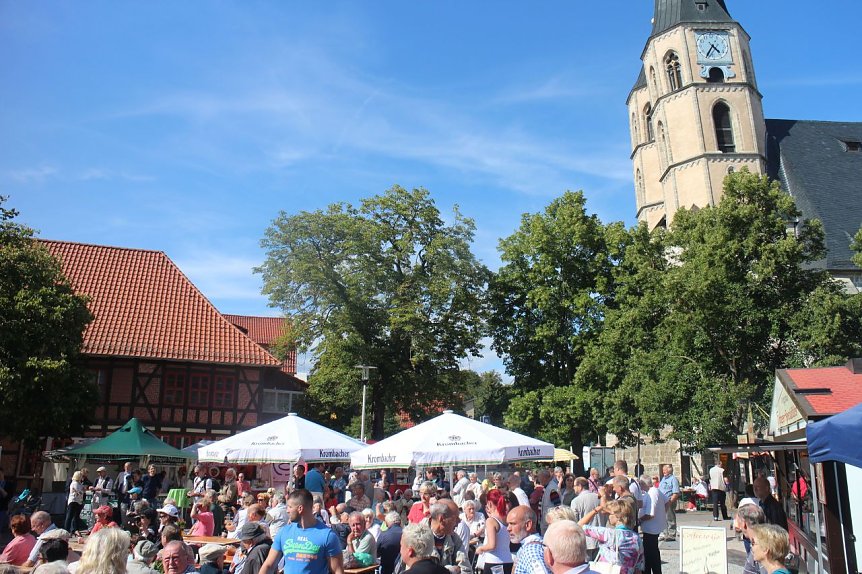 Bild: Das Wetter meinte es gut mit dem Nordh&auml;user Altstadtfest