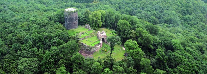 Bild: Die Ebersburg von oben