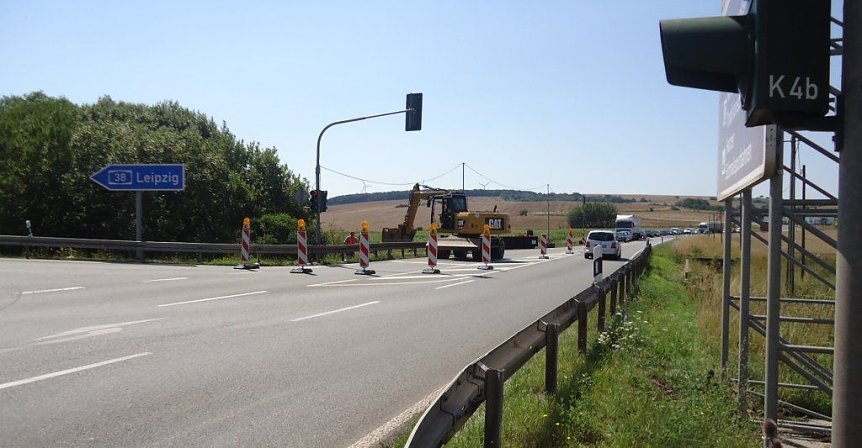 Bild: Baustelle an der B4