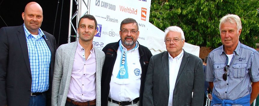 Bild: Von links: Nico Kleofas, Sven Pistorius, Harald Dressler, Klaus Verkouter und Hans-Joachim Junker