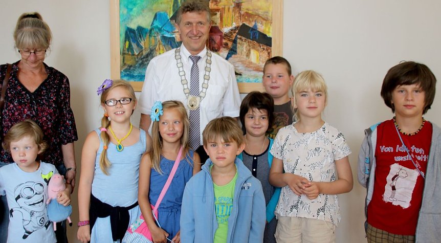 Bild: Zu Besuch beim OB