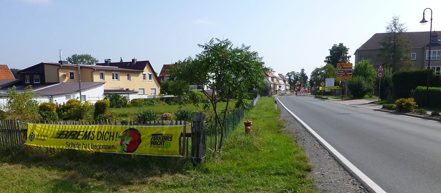 Bild: Warnung vor Baustelle