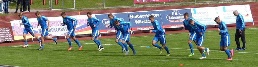 Bild: Wacker beim Warmmachen