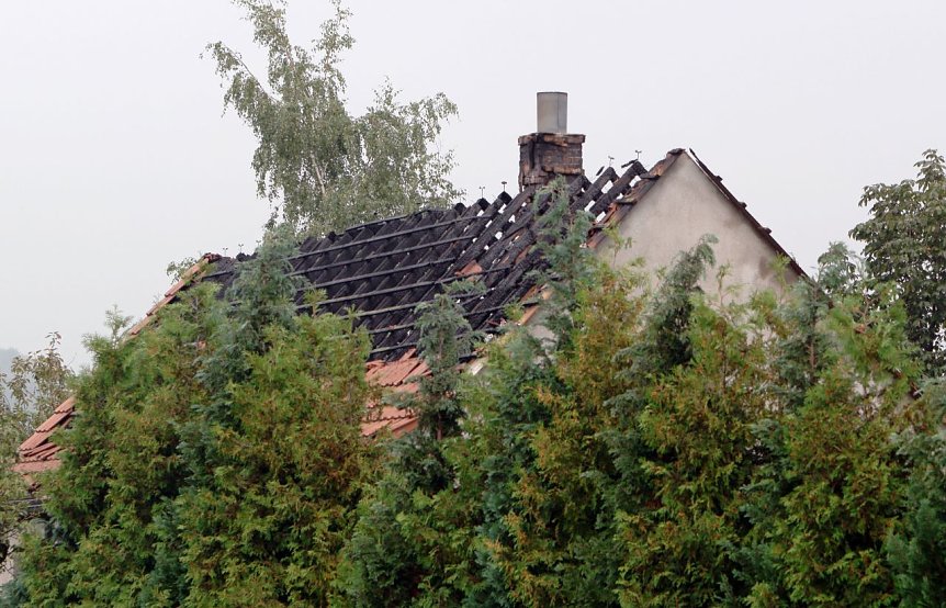 Bild: Dachstuhlbrand in Nordhausen