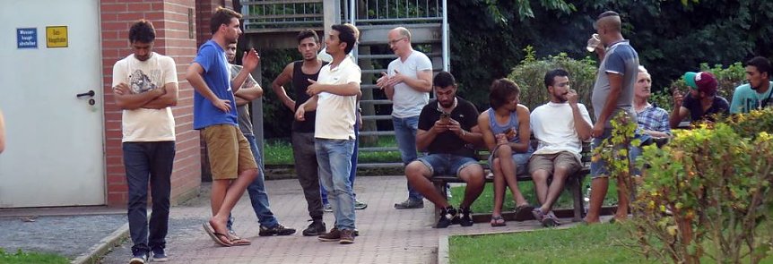 Bild: Ankunft von Fl&uuml;chtlingen Ende August in Nordhausen