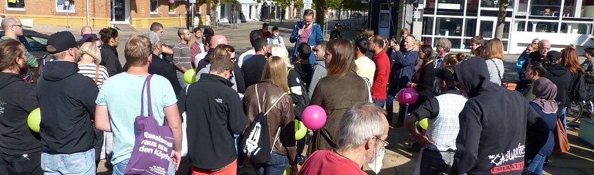 Bild: Demo des BgR auf dem Bahnhofsplatz