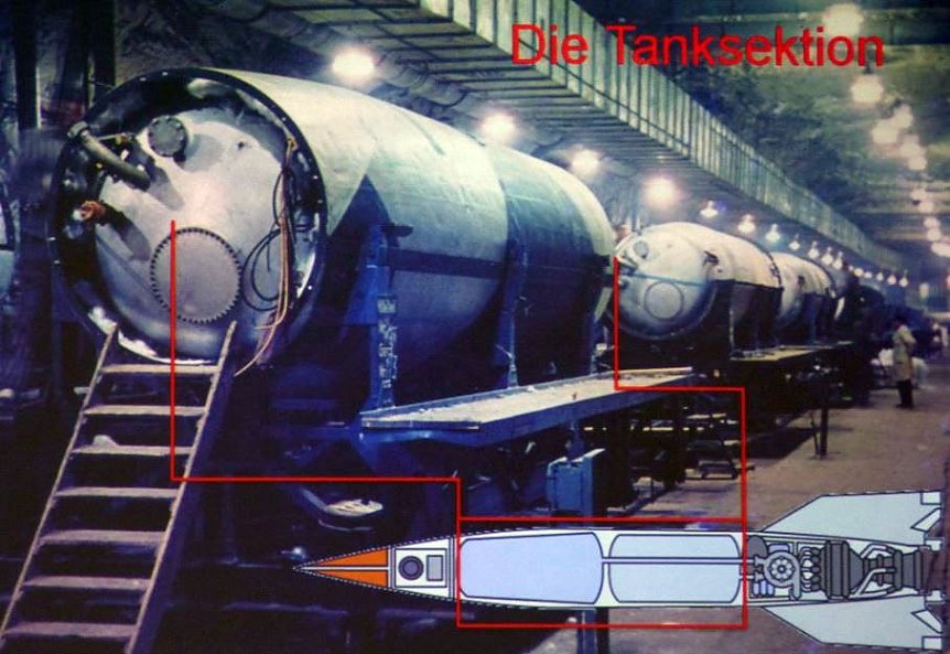 Bild: Montage der Tanksektion