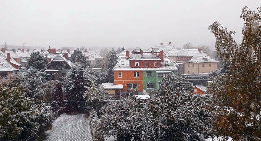 Bild: Der erste Schnee in Nordhausen