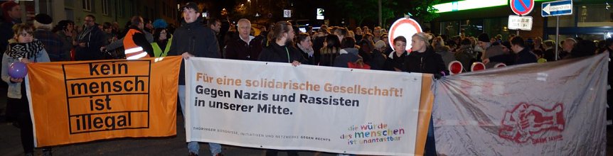 Bild: Zwei Demos in Nordhausen