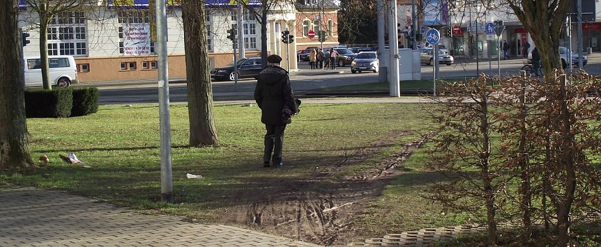 Bild: Trampelpfad - mitten in der Stadt