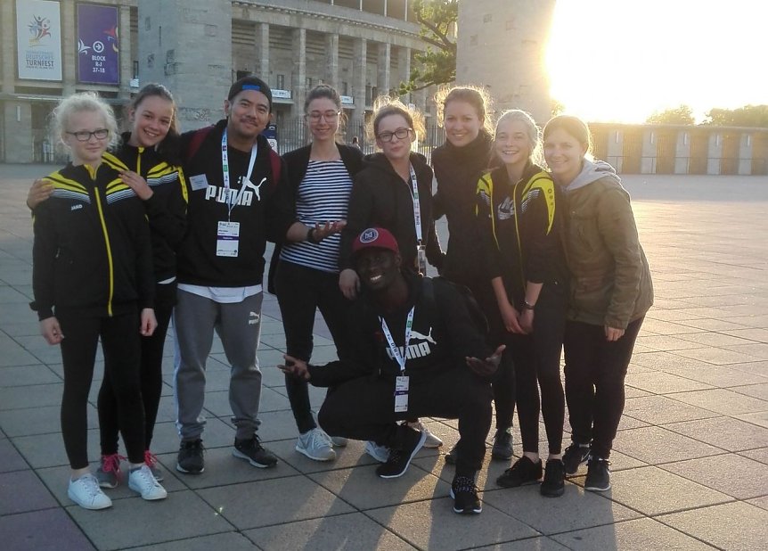 Bild: Beim Turnfest in Berlin mit dabei