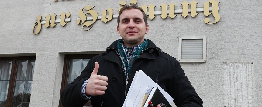 Bild: Bald wieder Daumen hoch in Werther? Marcus Wenzel im Februar dieses Jahres.