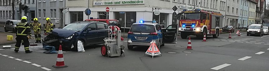 Bild: Unfall auf der Kreuzung