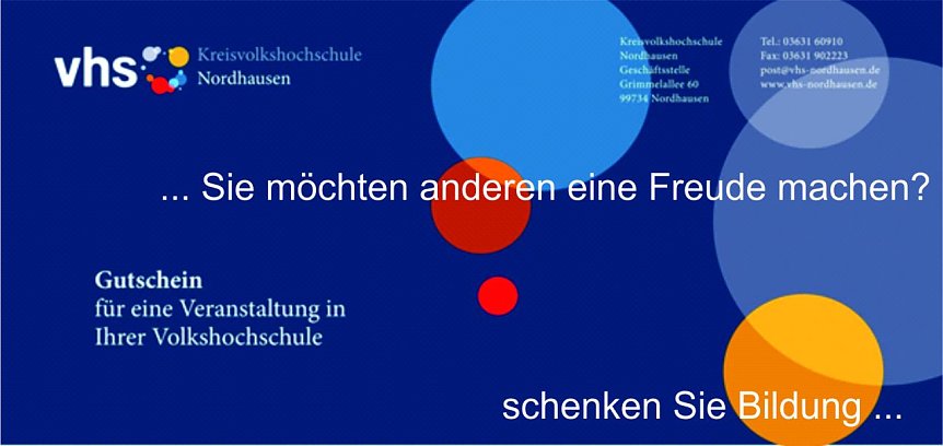 Bild: Auch ein Gutschein kann es sein...