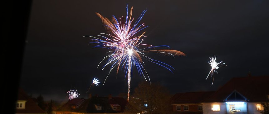 Bild: Kurz nach 0.00 Uhr &uuml;ber Nordhausen