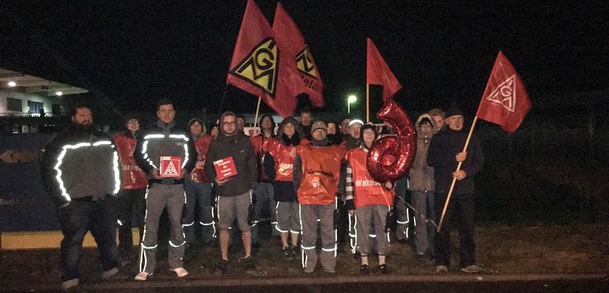 Bild: Warnstreik am fr&uuml;hen Morgen