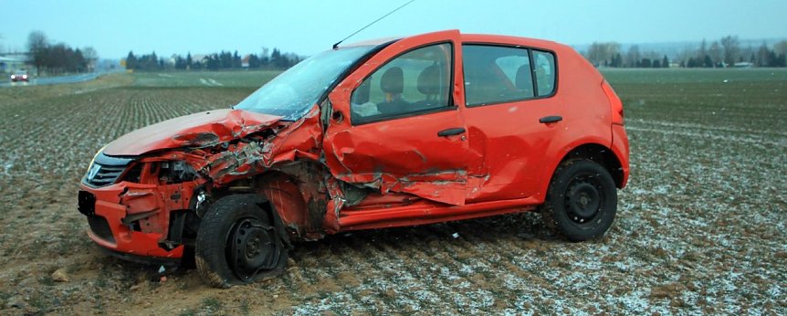 Bild: Unfall zwischen Nohra und Wolkramshausen