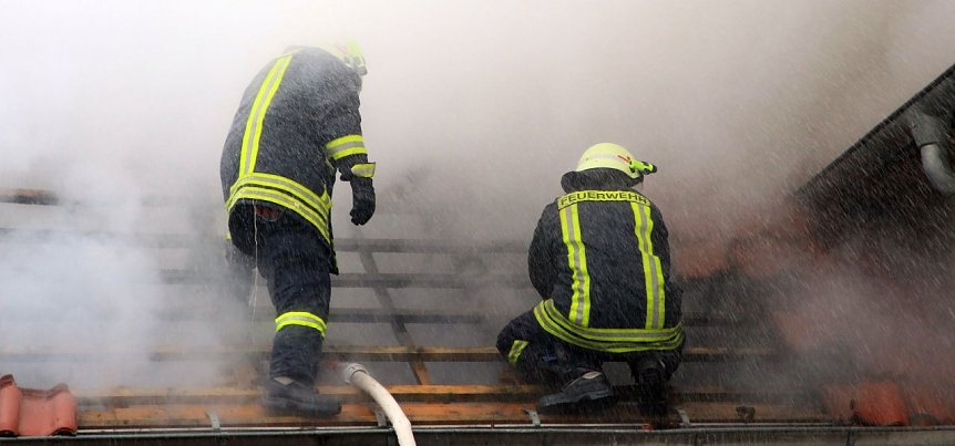 Bild: Scheunenbrand in Gro&szlig;berndten