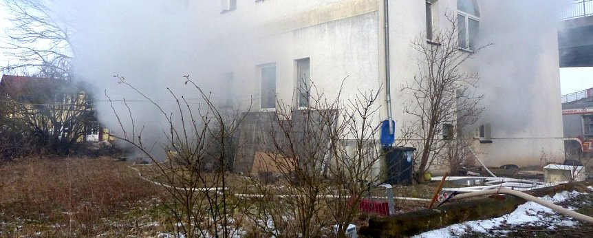 Bild: Brand in leerstehendem Wohnhaus