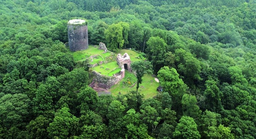 Bild: Die Ebersburg von oben