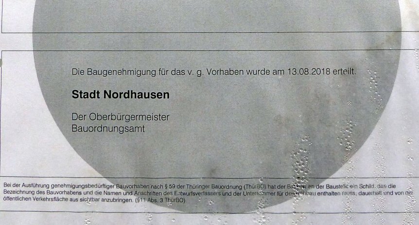 Bild: Baustellenschild