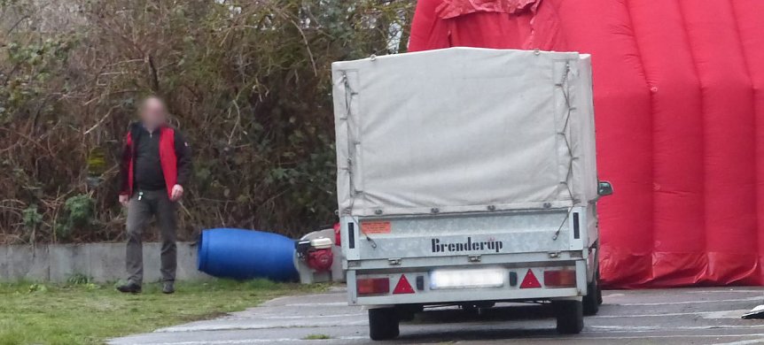 Bild: Blick in Richtung Tatort