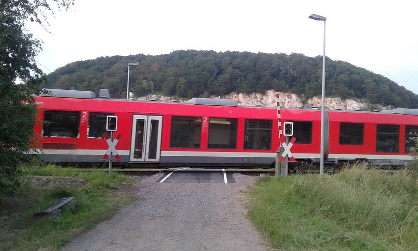 Bild: Defekte Schranke bei Woffleben