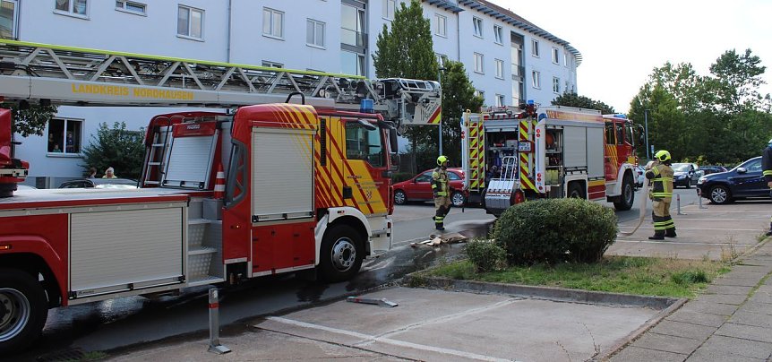 Bild: Kellerbrand in Nordhausen-Ost