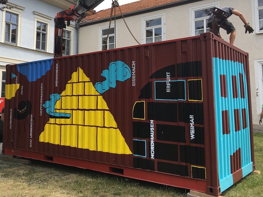 Bild: Container aufgestellt