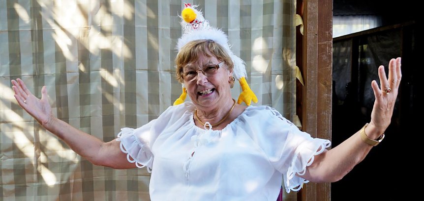 Bild: Auch Henriette gr&uuml;&szlig;te