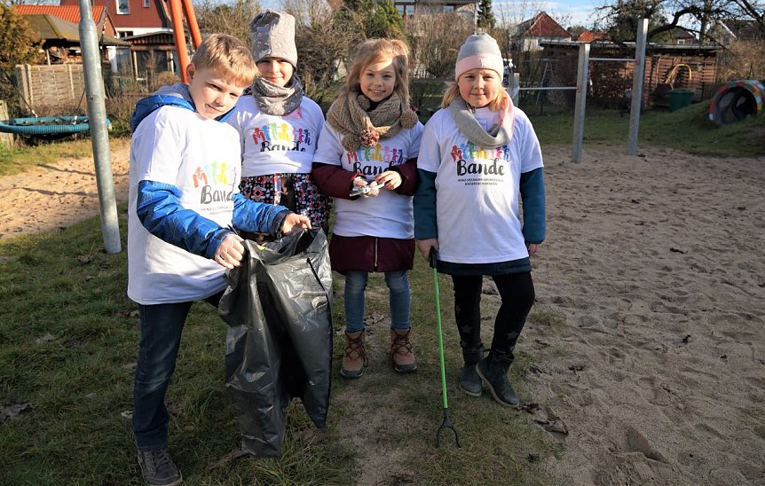 Bild: Lukas, Emma, Lonne und Mathilda. 