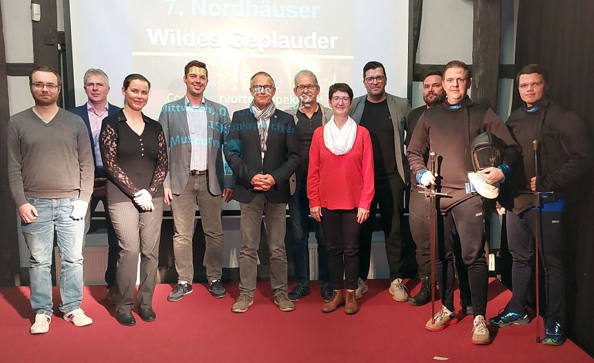 Bild: Die Plauderer des gestrigen Abends