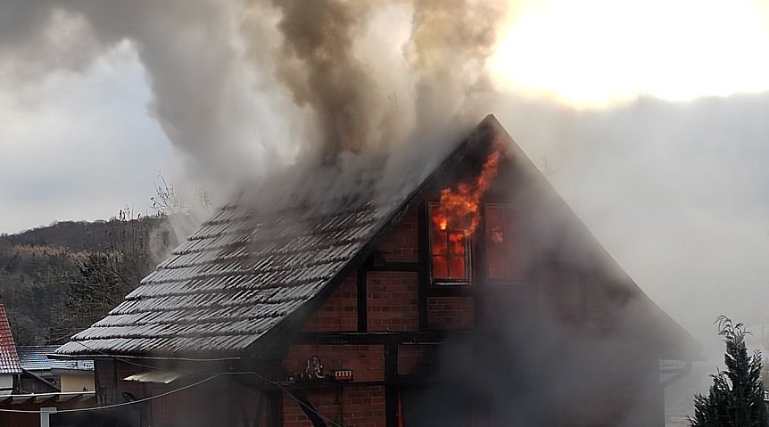 Bild: Feuer in Steigerthal