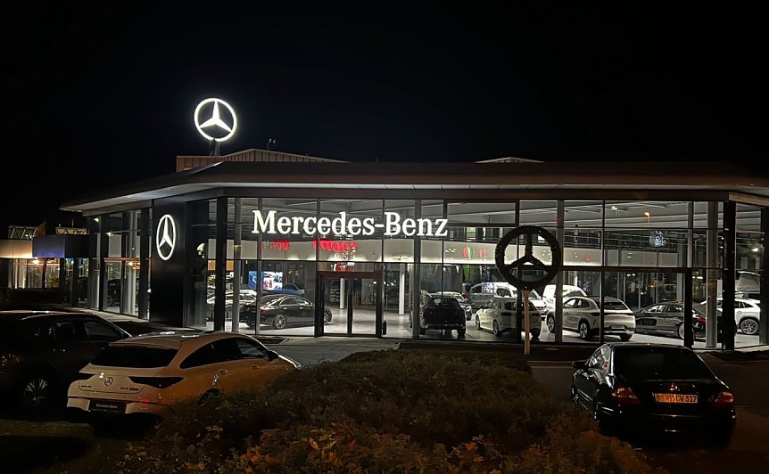Bild: Nun leuchtet er...