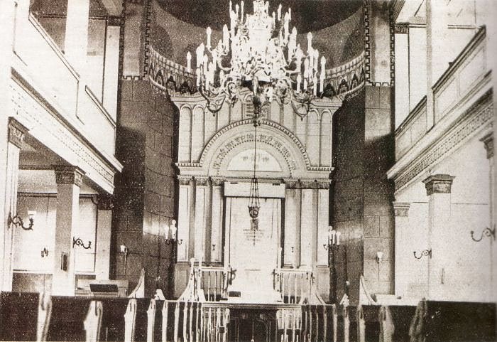 Bild: Das Innere der Synagoge am Pferdemarkt