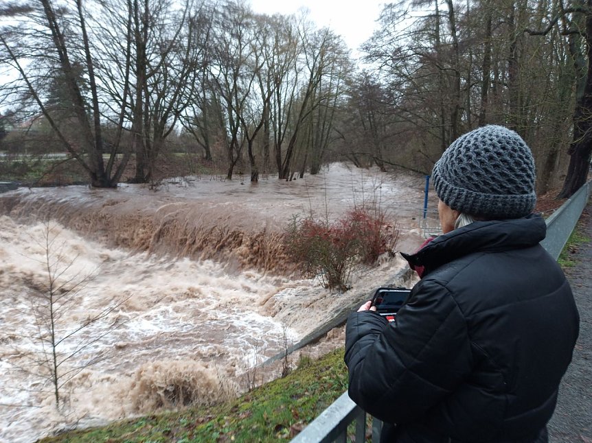 Bild: Der "Zorgefall" im Bereich des Stadtparkes