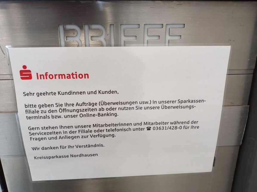 Bild: Warnhinweis