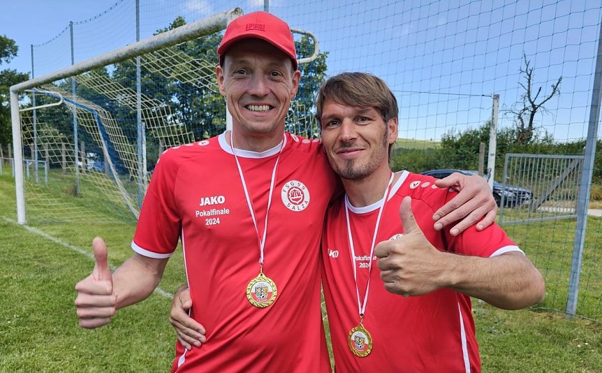 Bild: Patrick Z&auml;tsch, Trainer C-Junioren (links) und Ren&eacute; G&auml;bler, Trainer D-Junioren