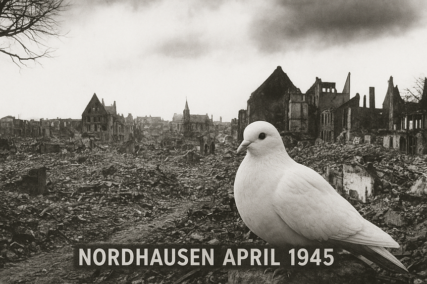 Bild: Das zerst&ouml;rte Nordhausen