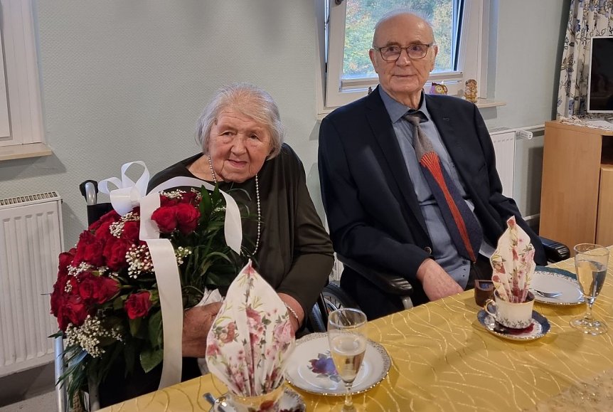 Bild: 65 Jahre miteinander verheiratet