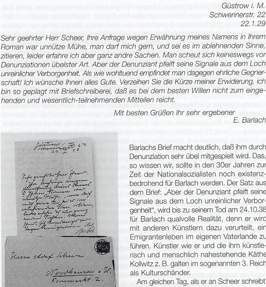 Bild: Barlach-Brief