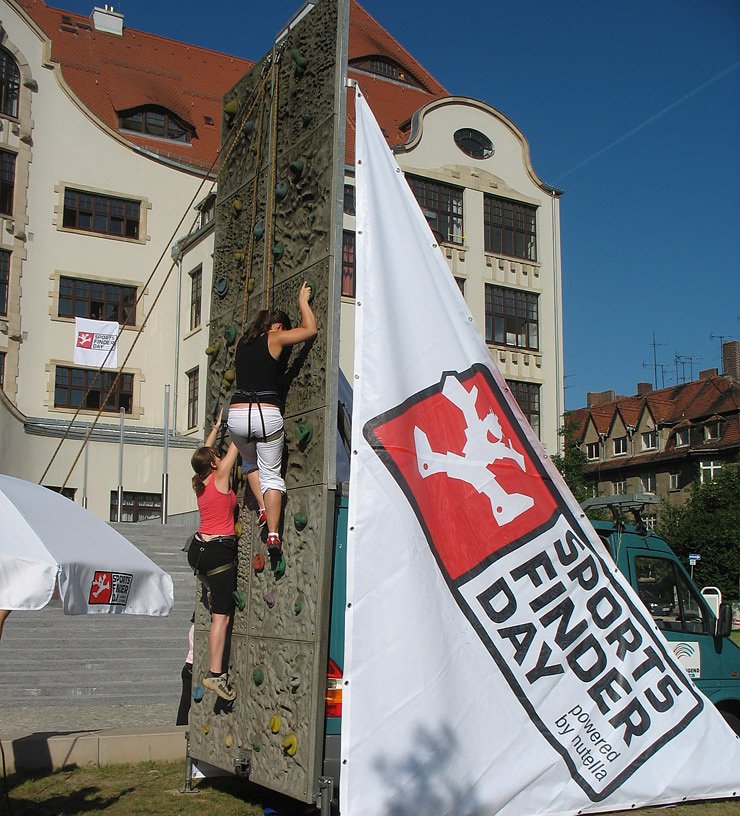 Bild: Die Bereiche des SportsFinderDay